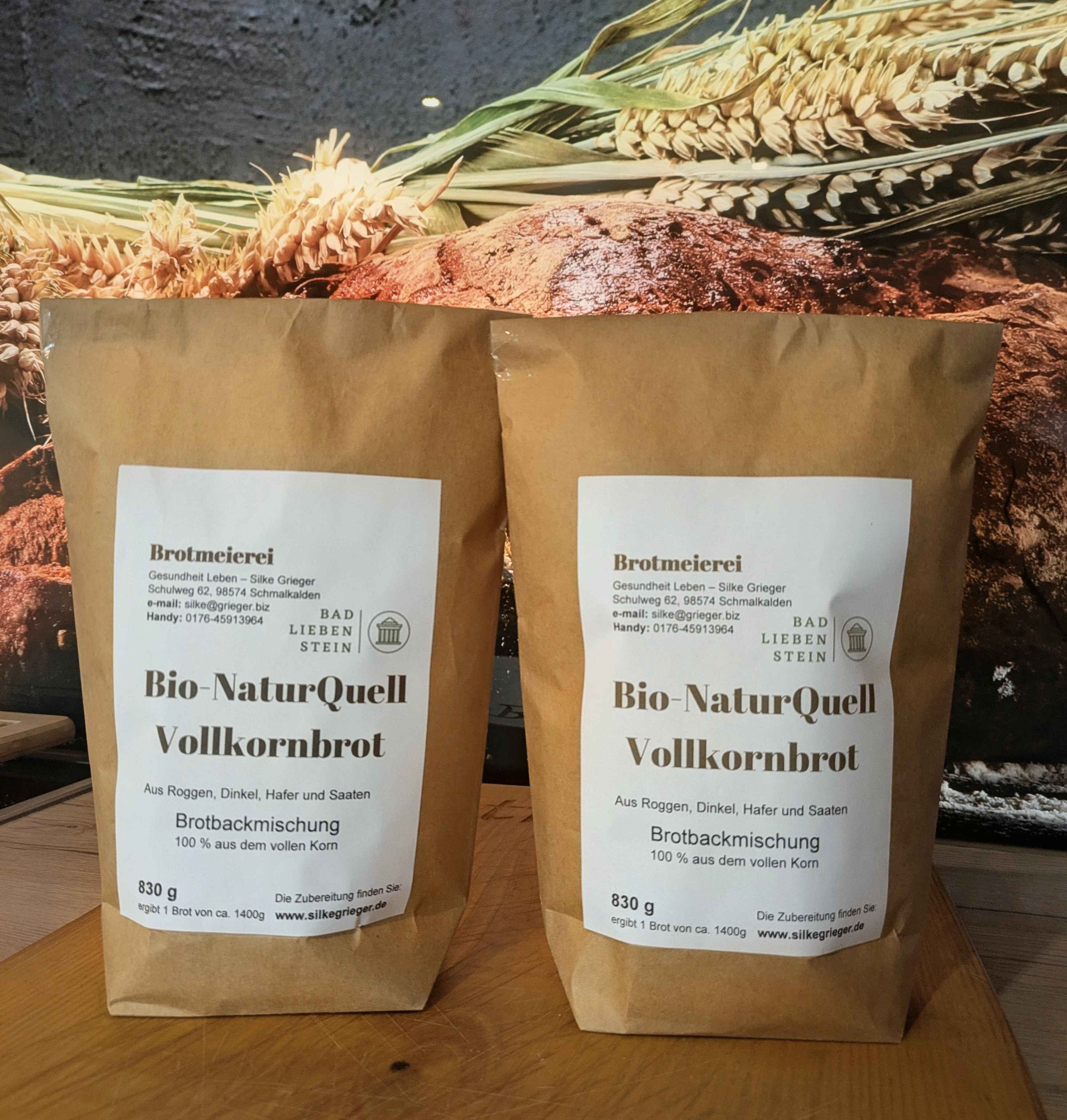 Backanleitung Brotbackmischung Bio-NaturQuell-Vollkornbrot Bild